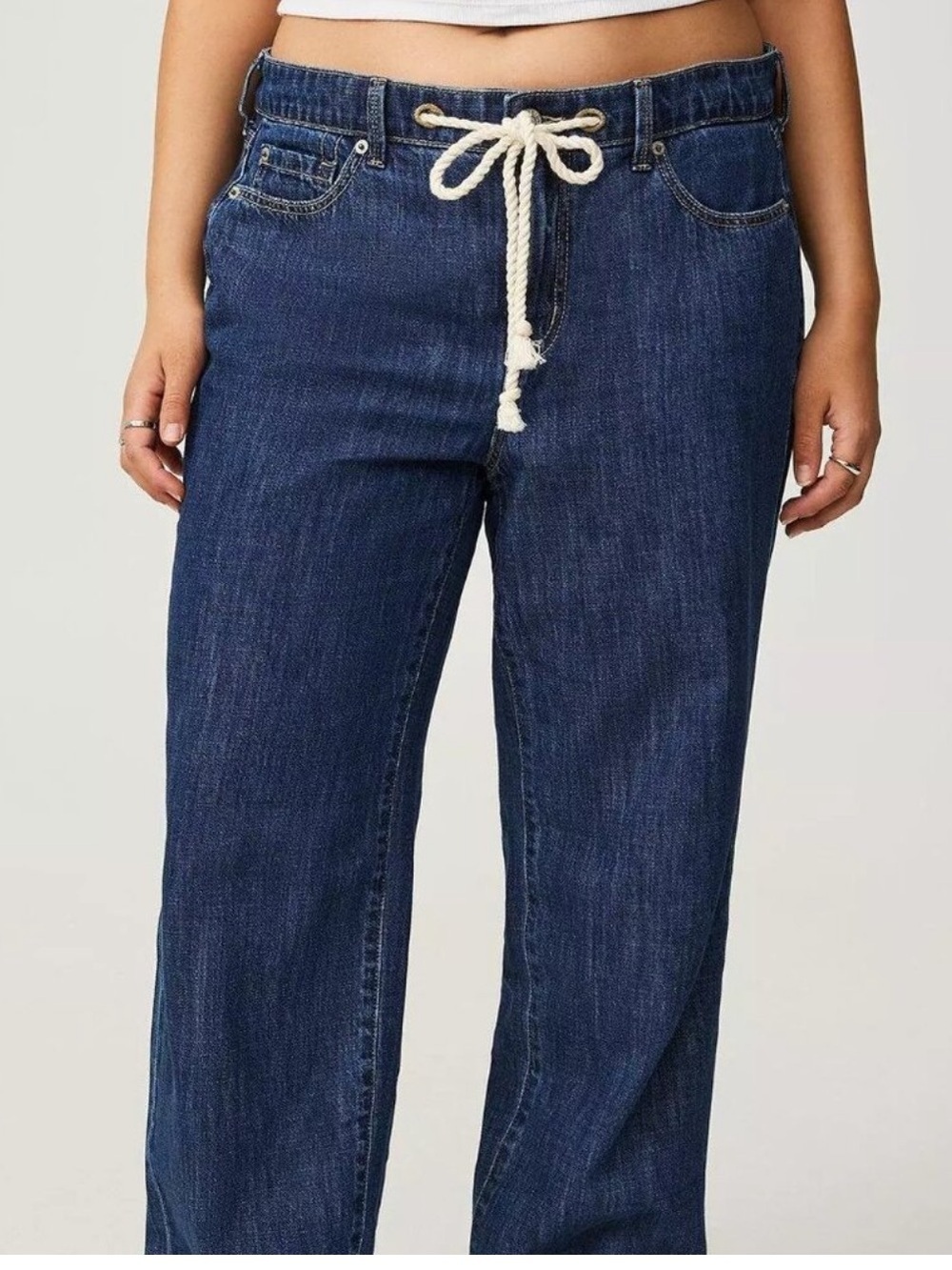 NWT Torrid Size: 20T Mid-Rise Wide Leg Drapey Jean Medium Wash